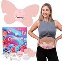 Relief Pink-Period Cramps Pain Relieving Device, Cramp Massager pentru dureri menstruale și inferioare spate, Reduce Endometrioza Discomfort, PMS TENS Unit, Wireless sau Wired, Natural Cycle Support