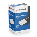 Dealmed Steril non-Aderent 2" x 3" Pad-uri de galvanizare non-adezivă Dressing, Foarte absorbante & non-Stick, Îndepărtare fără durere-Switch, Înfășurat individual pentru protecție suplimentară (Box de 100)