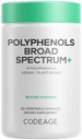 Codaj Polifenoli Spectrum larg Supliment - Amestec de 15 fructe, fructe, și extracte botanice, frunze de ceai verde decofeinizat, Querbetin, Resveratrol, rodii, Turmeric - non-GMO - 120 capsule