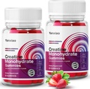 Creatina yanxiao Monohidrat Gummies 5g pentru bărbați și femei, Formula anti-Melting, Cretină fără zahăr Chews pentru creștere musculară și de putere, Conține vitamina C și alți nutrienți (120)