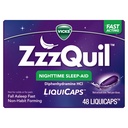 LiquiCaps, 25 mg clorhidrat de difenhidramină, nr.1 Brand de somn-adjuvant, formaţie non-habită, Cădere rapidă, 48 Conte