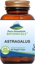 Botanica pura Mountain Astragalus Root Capsule - 90 Kosher Vegan Caps cu 470mg Organic Astragalus