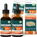 Shatavari Extract Hormone Armonie picături pentru femei Echilibru estrogen, Red Clover, Dong Quai & Black Cohosh Supliment pentru Menopause Relief, suport PMS w/Wild Yam, Vitex Berry. 4 oz