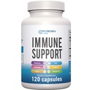 6 din 1 Suport Imun 120 Capsule cu amestec puternic de Elderberry, Echinacea, Ghimbir, Vitamina C 650mg, Vitamina D3 5000 UI & Picolinat de zinc 30mg - Supliment imun pentru adulţi şi copii
