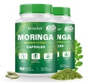 Capsulele Moringa 2 Sticle 800 mg Pure Moringa Powder Capsule 
