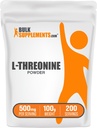 BulkSupplements.com L-Threonine Powder -Treonină Supliment, Aminoacid Supliment - Aminoacid esențial, Gluten gratuit, 500 mg per Serving, 100g (3.5 oz) (Pachet de 1)