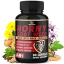 BMVINVOL Capsule cu buruieni Horny Goat cu Maca, Ginseng, Tribulus Terrestris, Ashwagandha, Black Pepper - 90 Conte pentru 3 luni de aprovizionare
