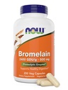 Acum Bromelain 500 mg, 200 Capsule Veg - Ananas natural, Proteolitic Enzyme Supliment, 2400 GDU