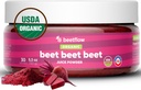 Sfeclă de sfeclă - Pudră organică de sfeclă de zahăr Presiunea sanguină sănătoasă, Colesterol - Statele Unite pure crescut - Nu aditivi sau arome-Superfood Supliment - Oxid de azot stimularea Nutrients (30 Servings)
