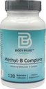 Organism pur metil-B complet - Vitamine B metilate esențial pentru producția de energie și sănătate generală 120-Capsule