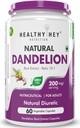 Extract de rădăcină Sheltr Dandelion - Natural - 10:1 Raport - Diuretic natural & suport Digestion, 60 capsule vegetale