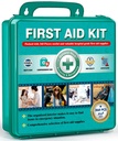 General Medi 360 Piese Hardcase Kit de prim ajutor - cutie de prim ajutor de mari dimensiuni conține materiale medicale premium pentru călătorie, acasă, birou, vehicul, camping, locul de muncă și exterior