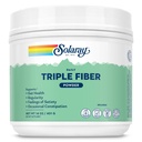 SOLARAY Triple Fiber Powder - Daily Fiber Supplement for Women and Men w/Prebiotics - Gut Health, Ocazional Constipație, Digestive Health Support, Unflavored, Vegan, Gluten Free, 30 Servings, 14oz