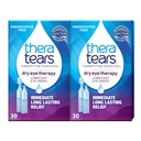 TheraTears Dry Eye Terapie Lubrifiere picături oftalmice pentru ochi uscaţi, picături pentru ochi fără conservanţi, 30 flacoane pentru utilizare unică (2 ambalaj)
