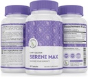 SERINI-MAX - 5-HTP supliment de susţinere a stării de spirit + Calciu - Sprijină Calm şi liniştit Stare de spirit - Boost Serotonina, 5HTP 200mg pentru Managementul stresului şi Suplimente de suport pentru somn - 60 capsule