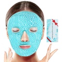 BeeVines Ice Face Mask, Cooling Gel Pack pentru Puffy Eyes, Rece & Hot Reusable Compress, Frozen Eye Packs Masks for Women for Dark Circles, Puffiness & Alergies (One Pack Blue)