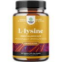 Naturas Craft L L Lysine 1000mg per Servire Suplimente nutritionale - L-lisine Aminoacidi esentiali pentru sanatatea ochilor Lip de îngrijire a oaselor Suport imunitar Sistemul musculare Creşterea şi Vegetarian Colagen 240 comprimate