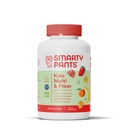 SmartyPantaloni Copii Gumiile multivitaminei si Suplimentul Fiber: Vitamina D3, C, Vitamina B12, B6, A, Zinc, Biotina, Inositol, Fiber Gummies, Trei arome de fructe, 120 Conte (30 zile de aprovizionare)