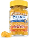 Zicam Cold Remedy Zinc Drops de fructe medicamentate, Manuka Honey Flavor, Homeopatic, Rece Scurtare Medicina, Scurta durata rece, 25 Conte