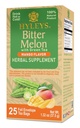 Hyleys Bitter Melon cu ceai verde - Mango Aromă - 25 Saci de ceai - Suporturi funcţie hepatică sănătoasă - Suplimentul vegetal - (6 Pachet - 150 Ceai Bags Total)