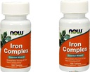 2 flacoane de acum alimente IRON COMPLEX 100 file