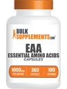 BulkSupplements.com Capsulele de aminoacizi esenţiali - capsulele EAA, Suplimentul de aminoacizi esenţiali, Aminoacidii EAA - Suplimente EAA, 2 capsule per Serving, 180 Day Supply, 360 Capsule