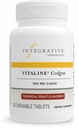 Terapologii integrate Vitaline CoQ10 100 mg - Suplimentul de sprijin pentru sănătatea creierului pentru adulți* - Sprijină Heart Health* - Dairy-Free - Fruit Tropical Flavored, 30 Tablete masticabile (30 Servings)