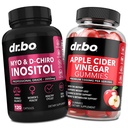 Myo-Inositol & D-Chiro Inositol & ACV Gumies - 40:1 Raţional Hormone Echilibrul pentru femei şi cidru de mere Oţet Gumies - Suplimente pentru susţinerea ciclului menstrual şi sănătatea feminină