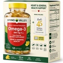Spring Valley Omega-3 din ulei de pește 500 mg 120 Conte, SoftGels, General & Heart Health Dietary Supplement Bundle cu 45 Diabetul lui Luall Decodat