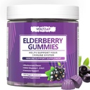 Gumiile de soc Suplimentul de sprijin imun: vitamina de elderberry C și zinc oferă suport antioxidant Gluten gratuit 130 Gume