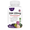 Femeie: DIM Complex 150mg - Bioperine Estrogen pastile de echilibrare pentru Menopause & Hot Flashes Ajutor pentru Acnee hormonale Supliment puternic - 60 Capsule - Made in USA