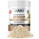 AKI American Ginseng Powder cu 4% ginsenozide - Ideal cu cafea, bauturi ca piureuri - Pachet de 1 (1,5oz/42.5g)