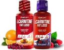 iSatori L-Carnitine 1500, L-Carnitină lichidă cu acetil L-Carnitină, Aroma Berry mixtă (24 Servings) & Malibu Beach Aromă (24 Servings)