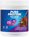 Baruri de proteine pure, proteine mari, gustări nutritive pentru a sprijini energia, zahăr scăzut, gluten gratuit, unt de arahide ciocolată, 1.76oz, Pachet de 4