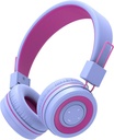 iClever BTH02 Căști Bluetooth pentru copii, 93H Playtime, Foldable, Bandă reglabilă, Bluetooth 5.4, Căști fără fir pentru copii cu microfon pentru IPad/Tablet/School/Travel, Purple