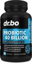 Probiotic 40 Miliarde Supliment CFU - Lactobacillus Acidophilus Probiotice pentru femei și bărbați Capsule - Probiotice gluten gratuit pentru pastile de sănătate digestivă cu Bifidobactery, Plantarum, Paracasei, FOS