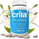 CRILA suplimente de prostată pentru bărbați - 60 CT. I Formula naturală pentru mai puține excursii de baie* & Îmbunătățirea somnului*, suport patentat de prostată cu extract de palmetto fără fierăstrău și efecte secundare fără efecte secundare *