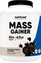 Nutricost Mass Gainer Cookies N Cream Flavor, 6.9 LBS, 50 Grams de proteine per servire - non-GMO