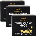 (Pachet de 3) Hi Premium Propolis One-A-Day 6000 Flavonoid 120mg 120Capsules