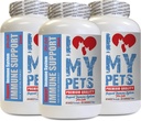 Îmi IUBESC PETS LLC Cat Heart Health - CAT Immune Support - Booster - Healthy Supplement - Cat Coat Supplement - 180 Treats (3 sticle)