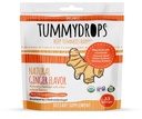 USDA Organic Ginger Tummeldrops naturale, Gluten Free & Vegan, 33 picături individuale înfășurate într-o pungă recuperabilă