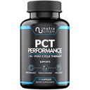 PCT Supliment pentru bărbaţi, 3-in-1 Post Cycle Support & Natural Booster cu Estrogen Blocker, Formula de suport pentru ficat, Made in USA, cu Schinduf, Chrysin, Tongkat Ali, Milk Thistle - 60 capsule