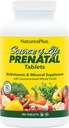 Natures Plus Source of Life Prenatal - 800 mcg Folate, 180 Vegetarian Tablets - All Natural Prenatal Vitamin & Minerals with Iron & Calcium - Optimal Health & Energy - Gluten-Free - 90 Servings