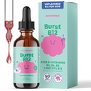JoySpring B12 Drops - Complex de vitamina B pentru copii (2 fl oz) B2, B6, B5 + Methylcobalamin B12 Copii Supliment pentru a sprijini creșterea și dezvoltarea sănătoasă, Vegan B12, Vârstele 2-16+ 60 Servings