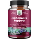 Menopauza complet Herbal Supliment pentru femei - Soy Free Femeie Hormon Balance Capsule pentru Transpiratii de noapte Flash-uri fierbinti si Swings cu Dong Quai, Chaste Berry & Black Cohosh Root - 75 Conte Pack