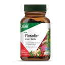 Floradix Iron + Herbs - Supliment de fier pentru suport energetic sănătos* - Suportă formarea celulelor roşii din sânge - Vegan, Non-GMO, Gluten-Free, Soy-Free - 60 Fito-Caps lichide