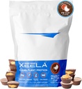 XEELA pe bază de plante praf de proteine Vegan - independent testat - 25g proteine ridicate, proteine de mazăre pentru bărbați și femei - vitamine și minerale, non OMG, lactate și gluten gratuit, LowCarb & LowFat (Cupa Butter Peanut)