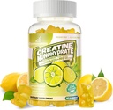Complexul de gume monohidratate pentru bărbaţi şi femei - Formula avansată W/L-Taurină + Vitamina B12, Supliment masticabil fără zahăr,90 Gume de lămâie