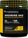 PrimaForce AAKG Arginine Powder, 250 grame (L-Arginină și acid alfa-Ketoglutarat) Supliment de antrenament premium, non-GMO, Vegan, gluten gratuit