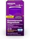 Amazon de îngrijire de bază Esomeprazol magneziu capsule cu eliberare întârziată, 20 mg, Reducator acid, 14 Număr